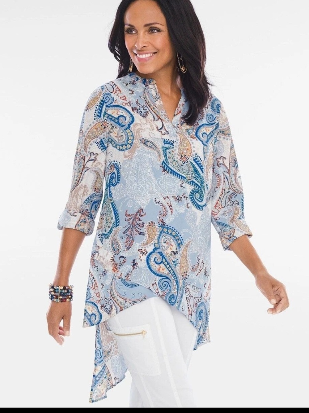 Chico’s Hi -Low Tunic Top